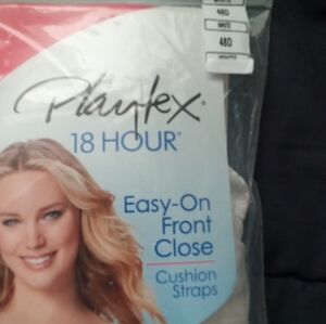 Playtex White Front Close Bra with Cushion Straps